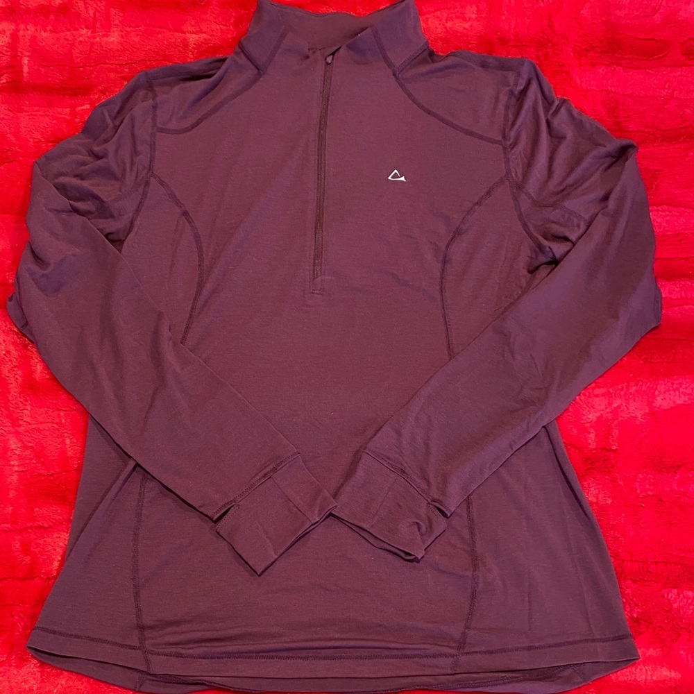 Paradox Women's Long Sleeve Quarter-Zip Top - Deep Purple